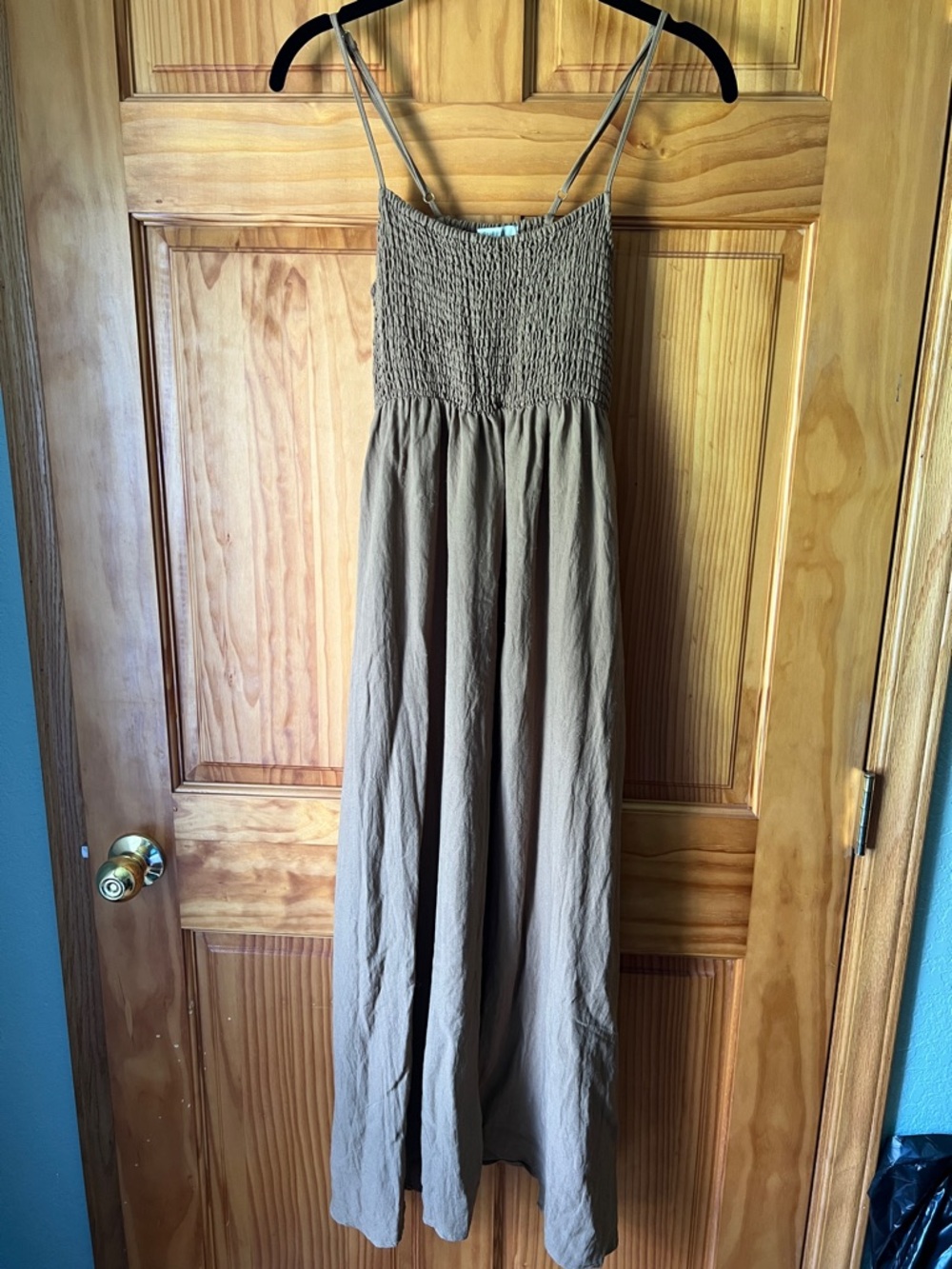 Z Supply Maxi Dress with Smocked Bodice & Pockets